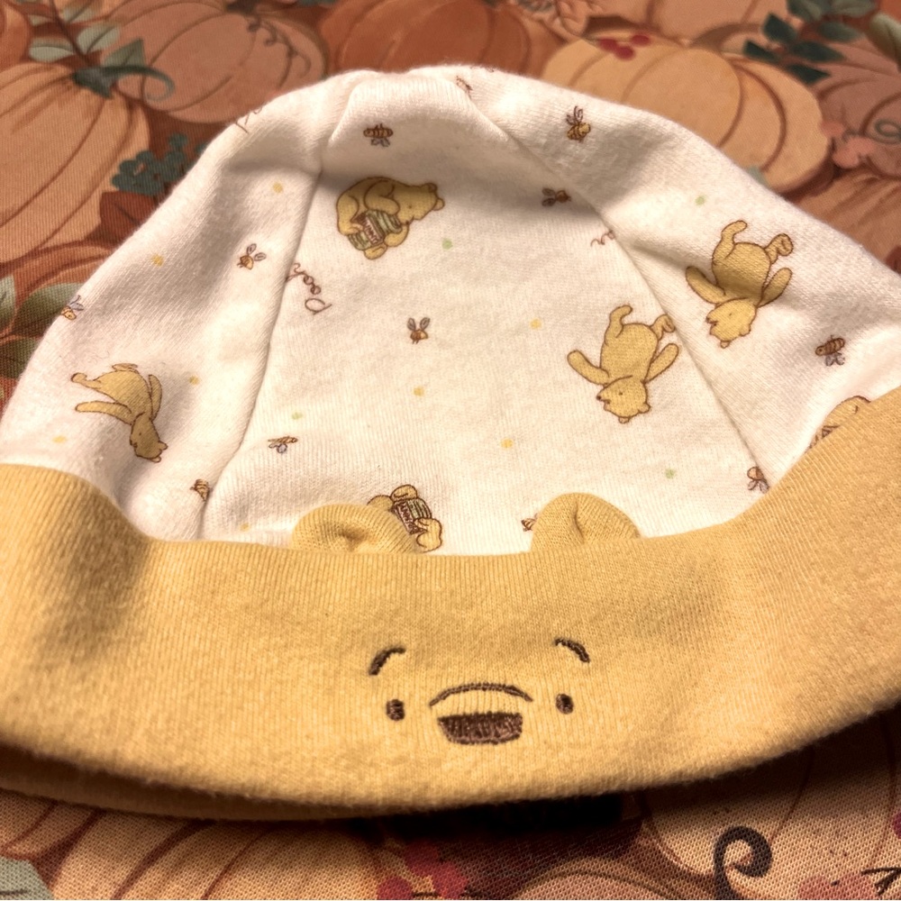 Classic Pooh by Disney Infant Pooh Hat Cap 0-6 months